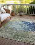 Addison Rugs Iriain Blue Washable Indoor-Outdoor Rug