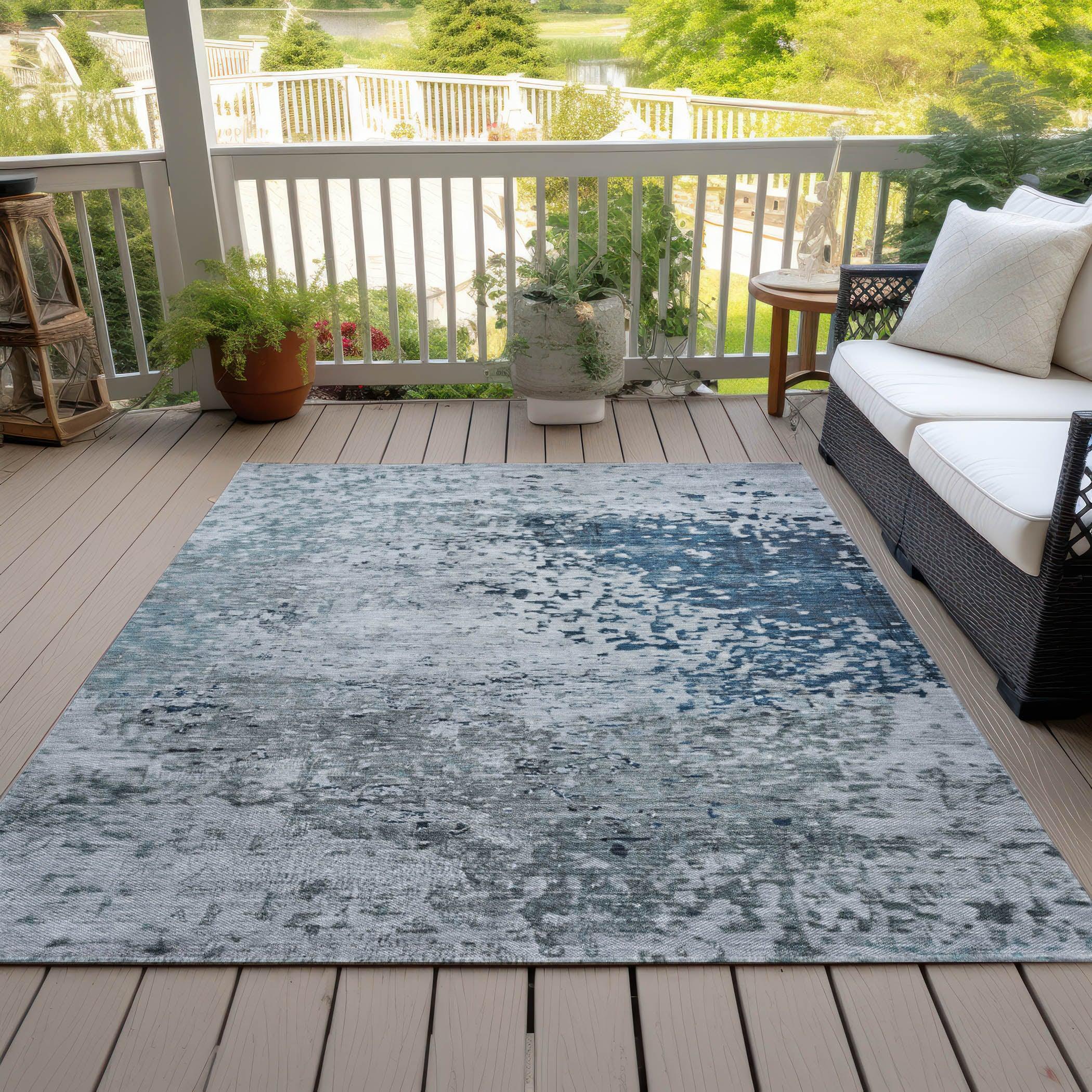 Addison Rugs Iriain Denim Washable Indoor-Outdoor Rug