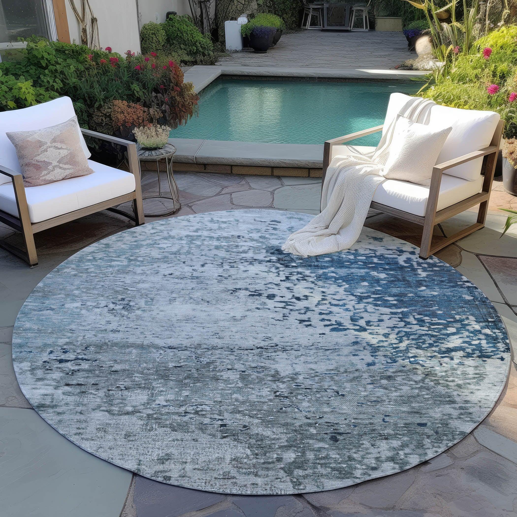 Addison Rugs Iriain Denim Washable Indoor-Outdoor Rug