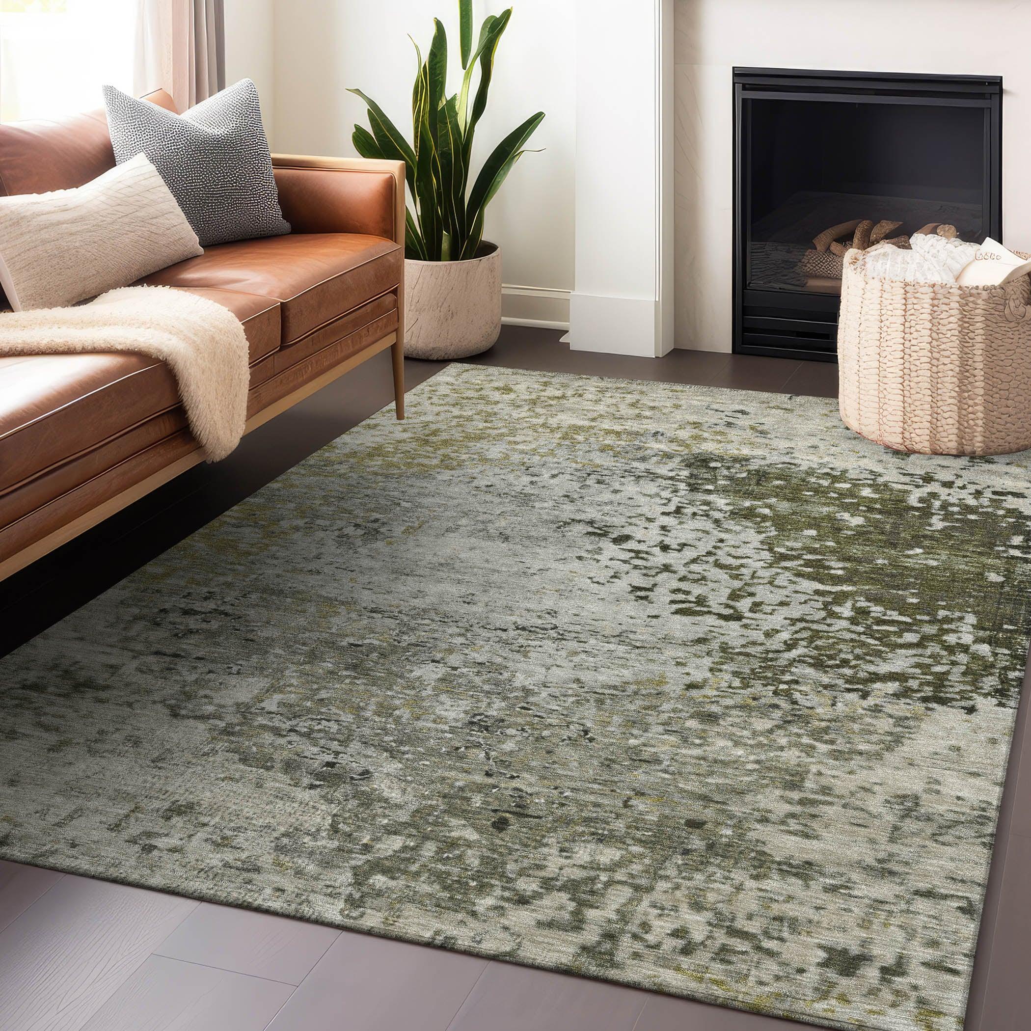 Addison Rugs Iriain Gray Washable Indoor-Outdoor Rug