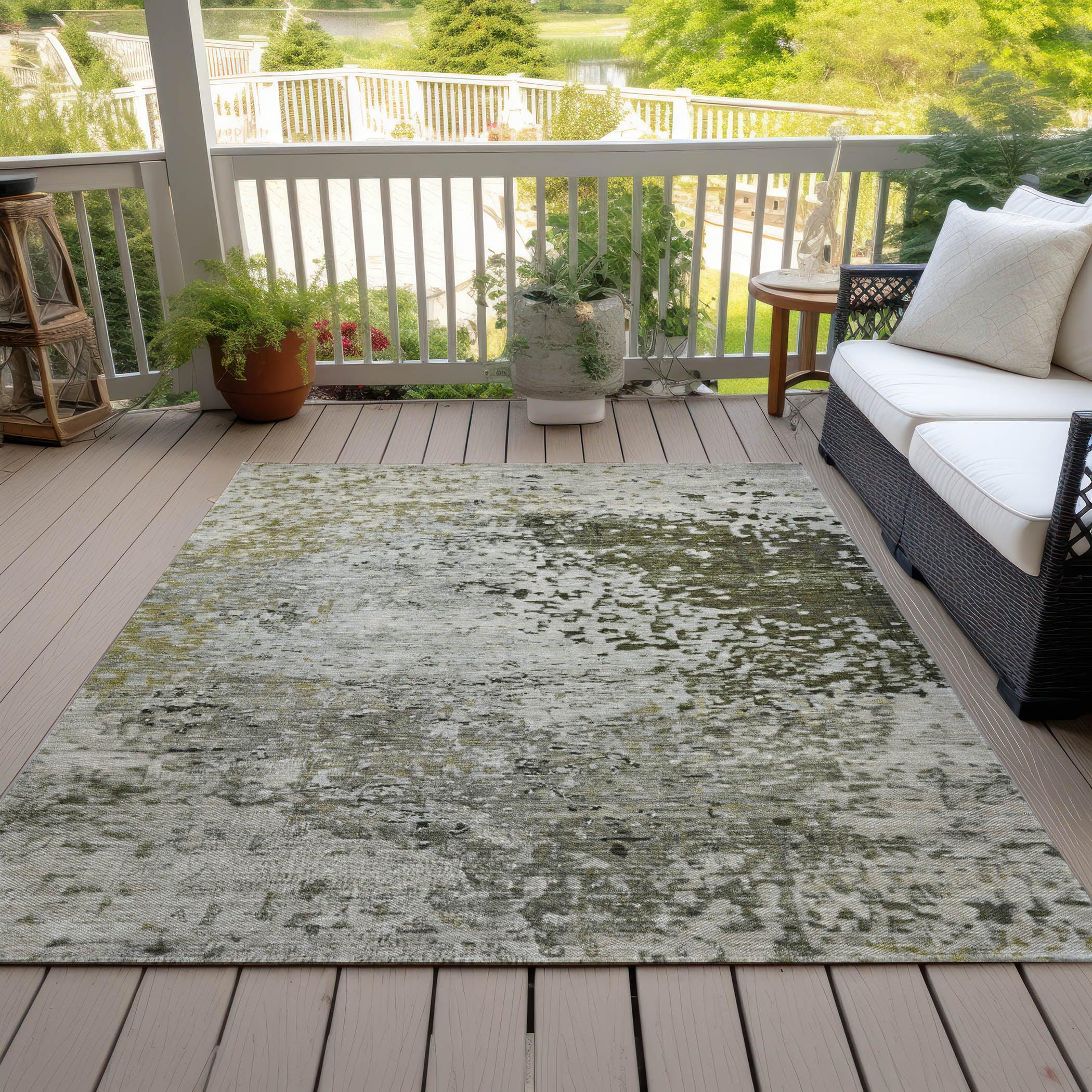 Addison Rugs Iriain Gray Washable Indoor-Outdoor Rug