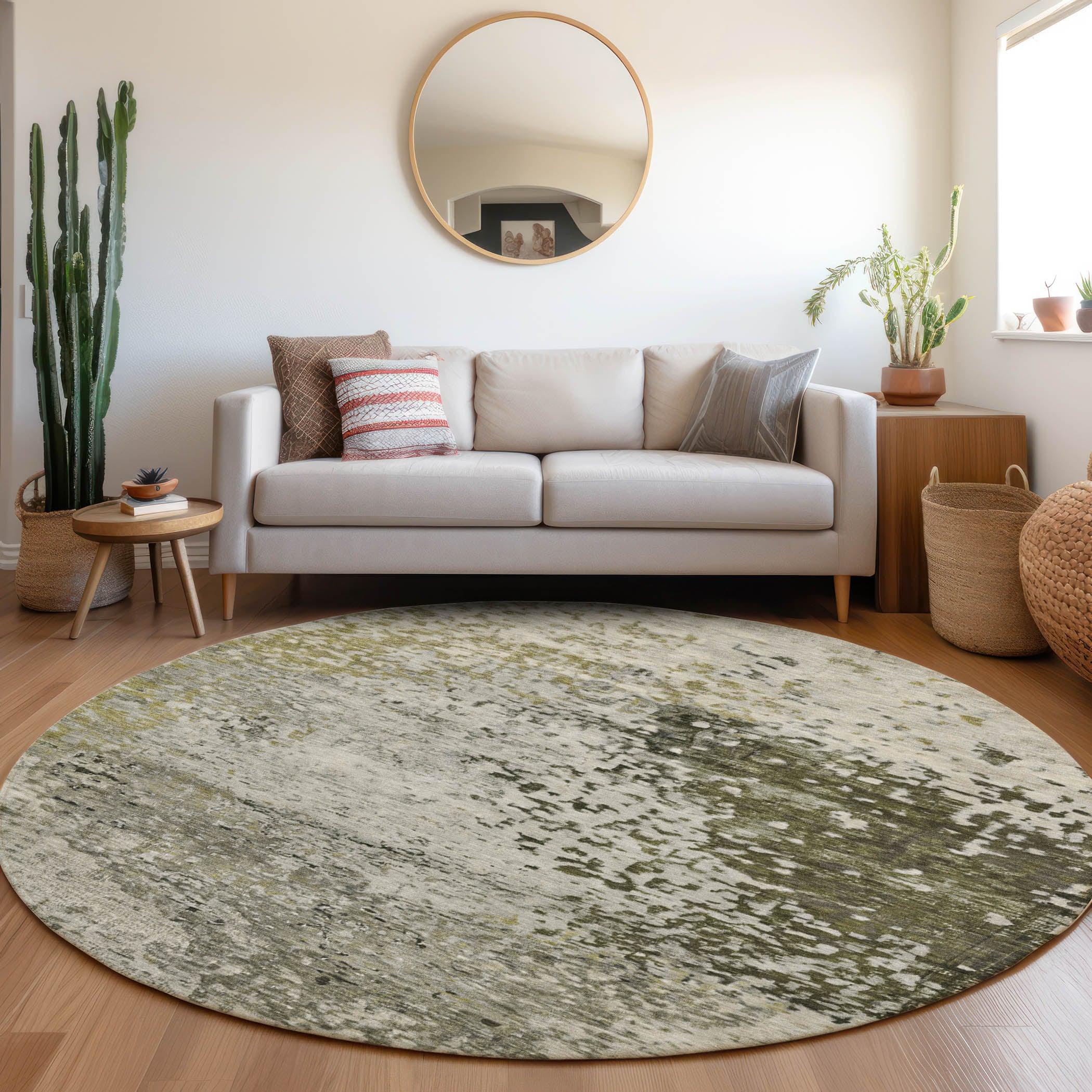 Addison Rugs Iriain Gray Washable Indoor-Outdoor Rug