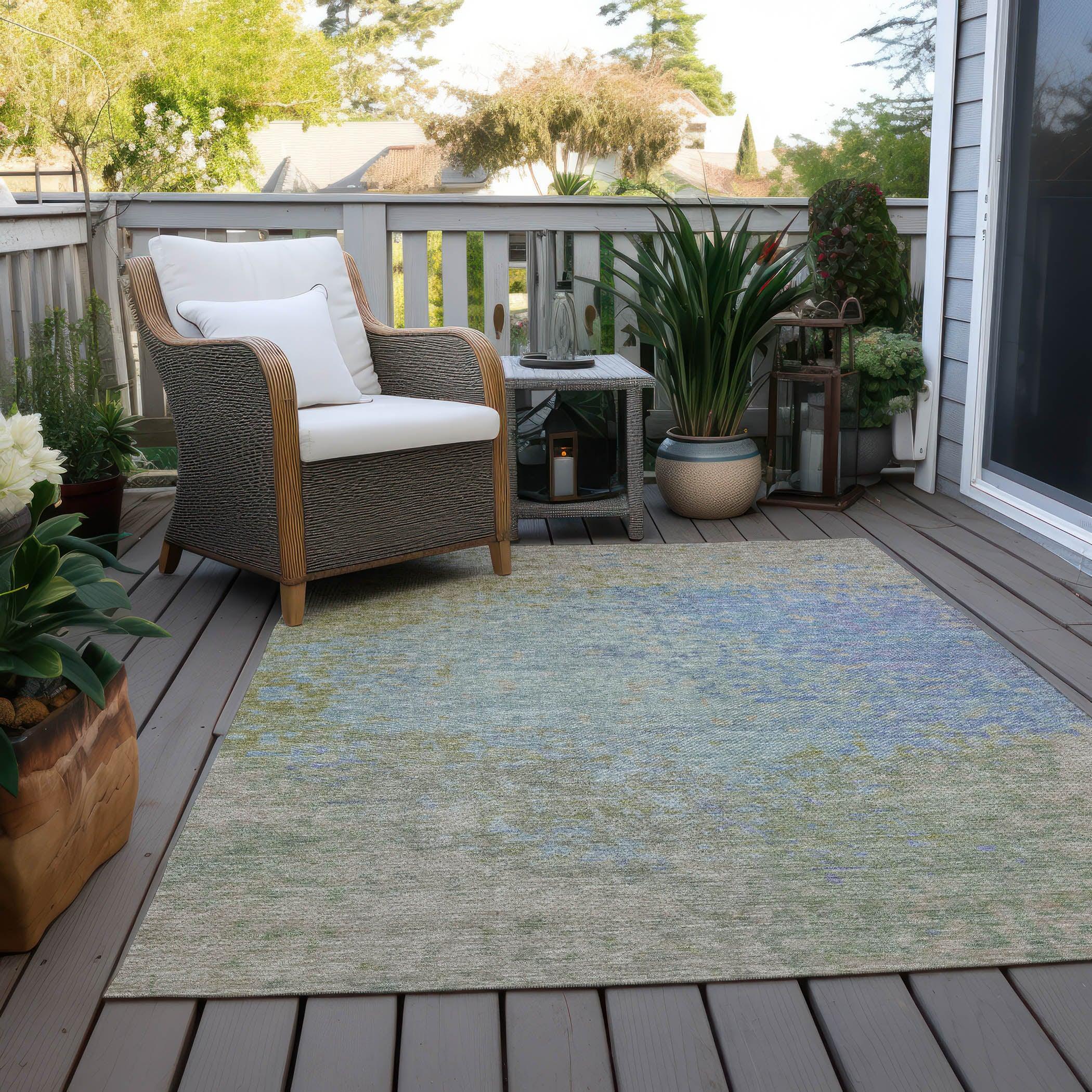Addison Rugs Iriain Sky Washable Indoor-Outdoor Rug