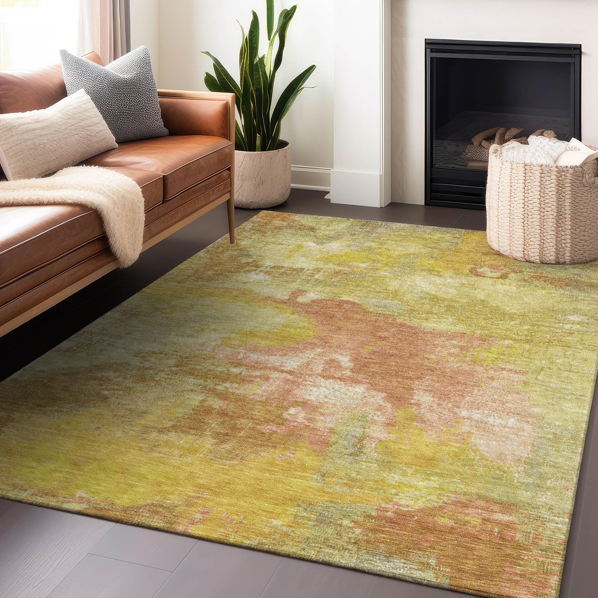 Addison Rugs Iriara Aloe Washable Indoor-Outdoor Rug