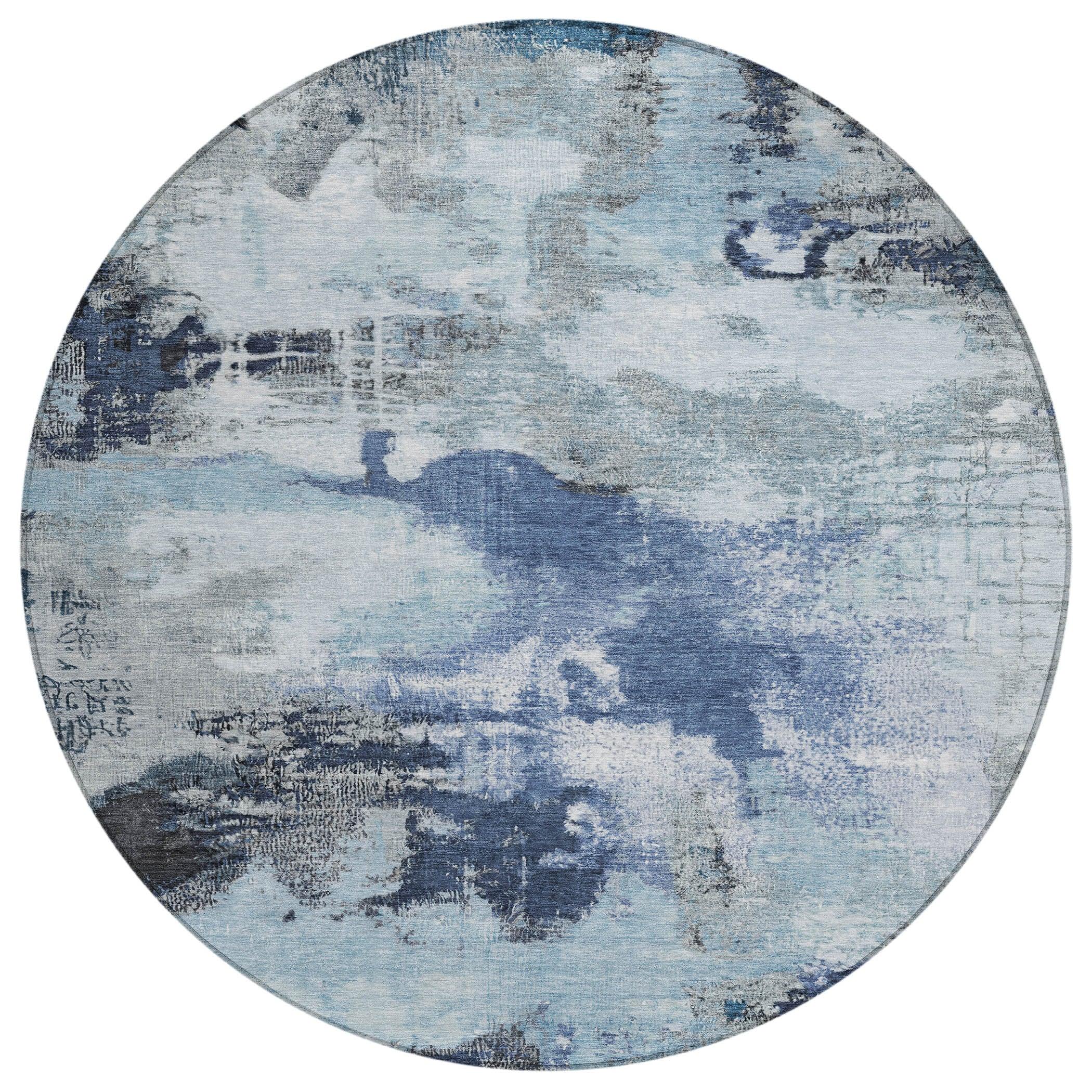 Addison Rugs Iriara Blue Washable Indoor-Outdoor Rug