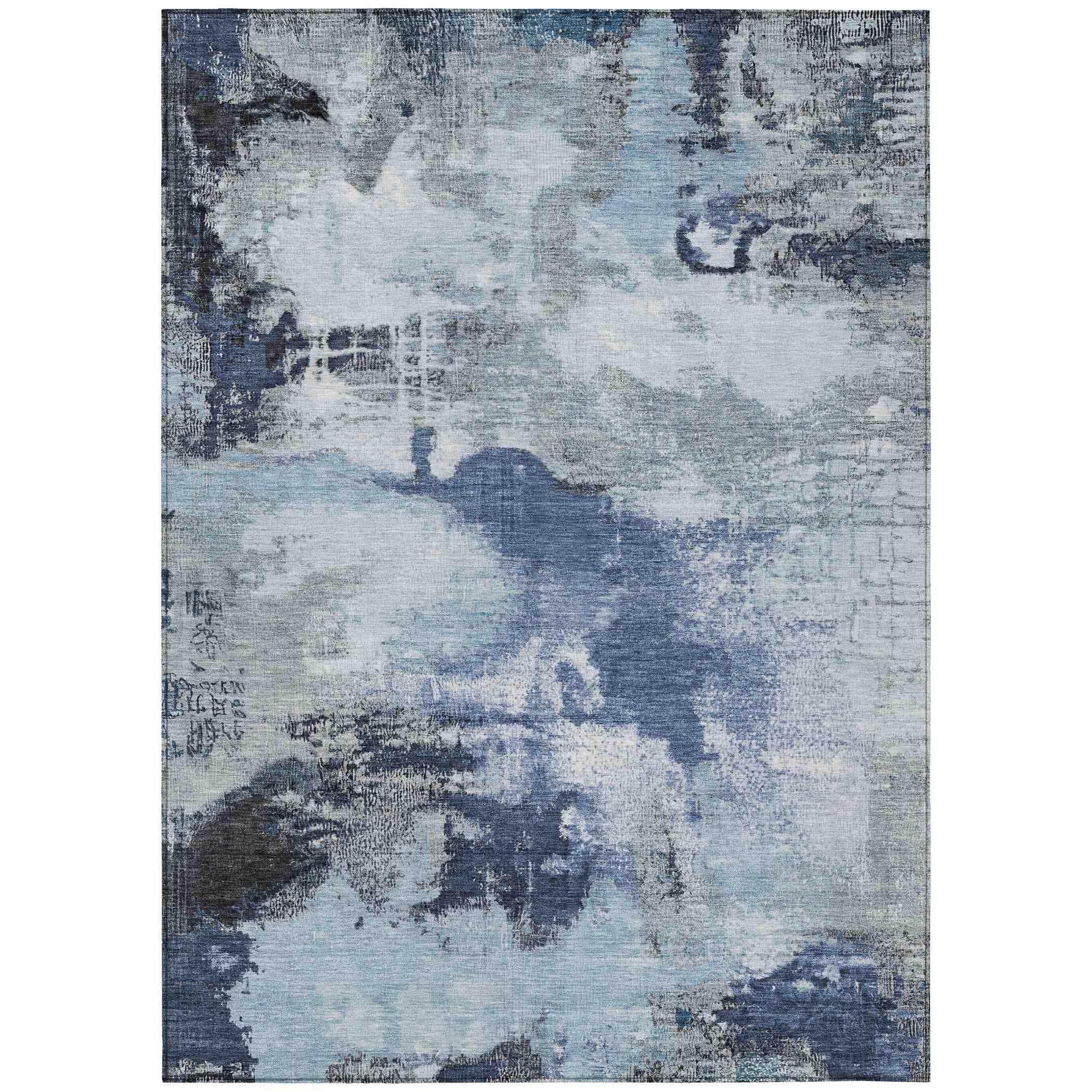 Addison Rugs Iriara Blue Washable Indoor-Outdoor Rug