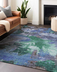 Addison Rugs Iriara Green Washable Indoor-Outdoor Rug