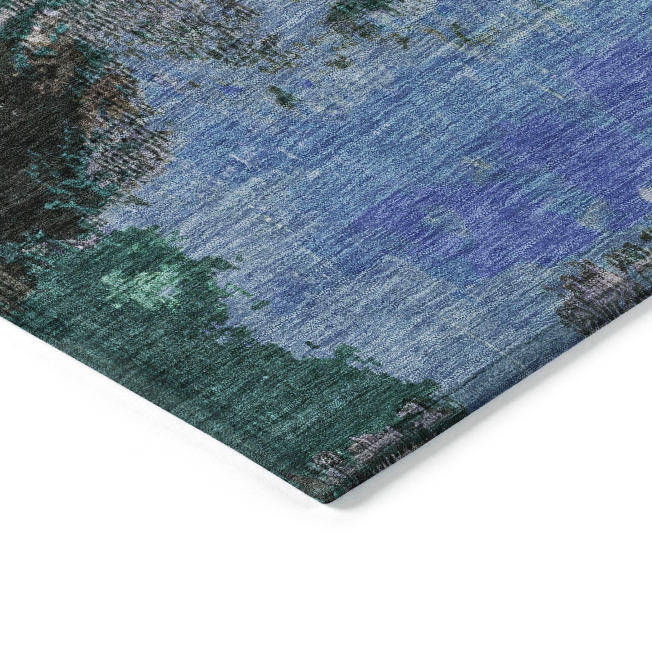 Addison Rugs Iriara Green Washable Indoor-Outdoor Rug