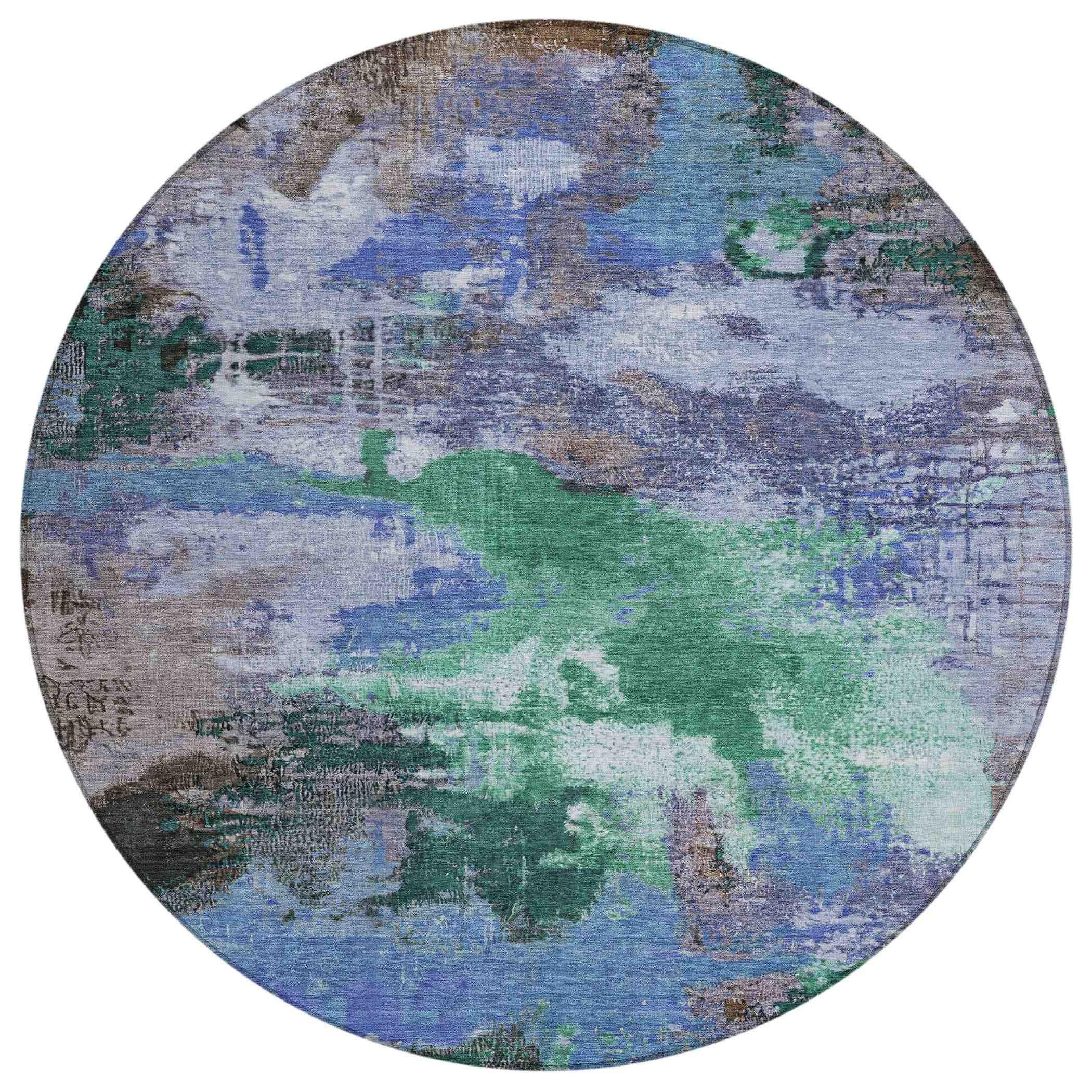 Addison Rugs Iriara Green Washable Indoor-Outdoor Rug