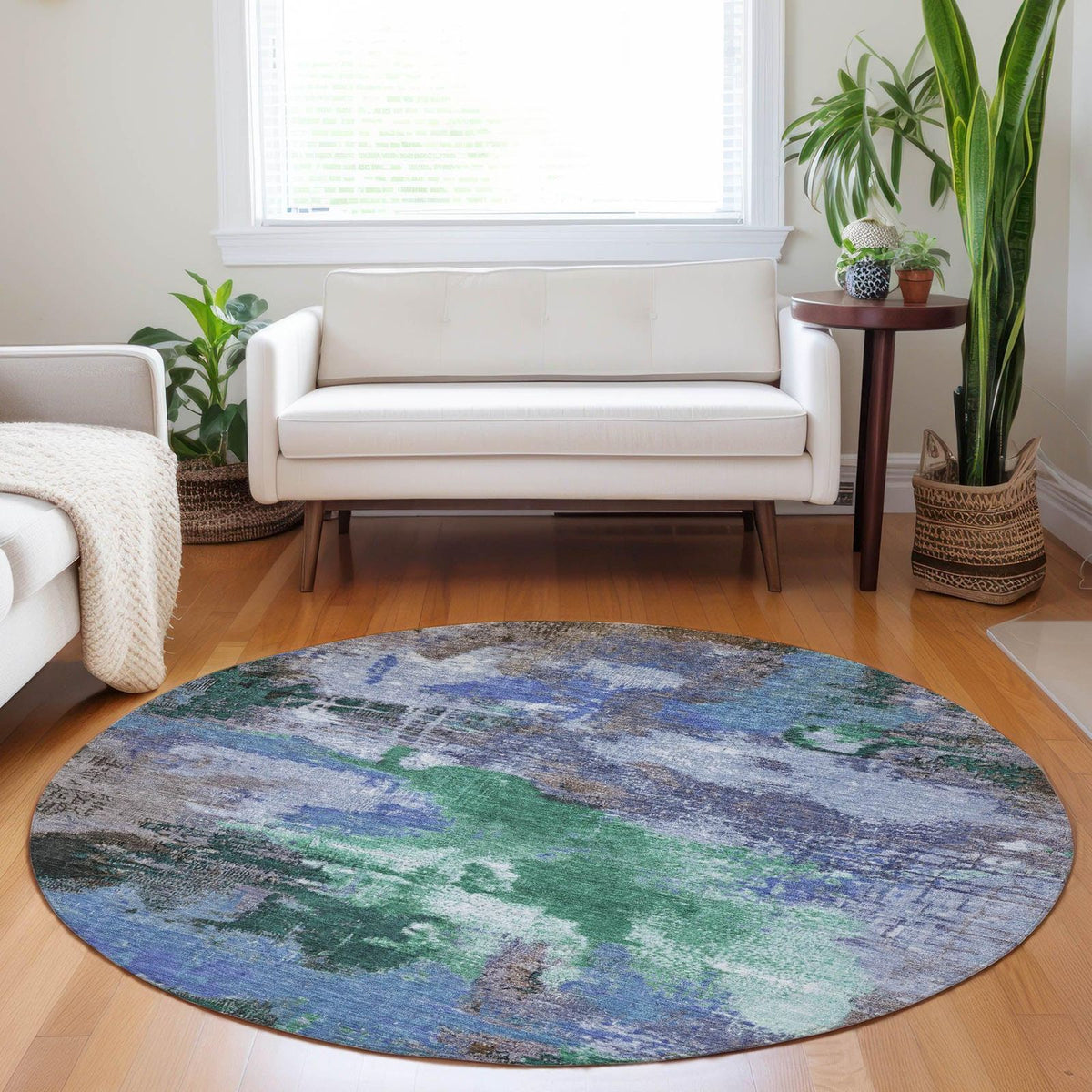 Addison Rugs Iriara Green Washable Indoor-Outdoor Rug