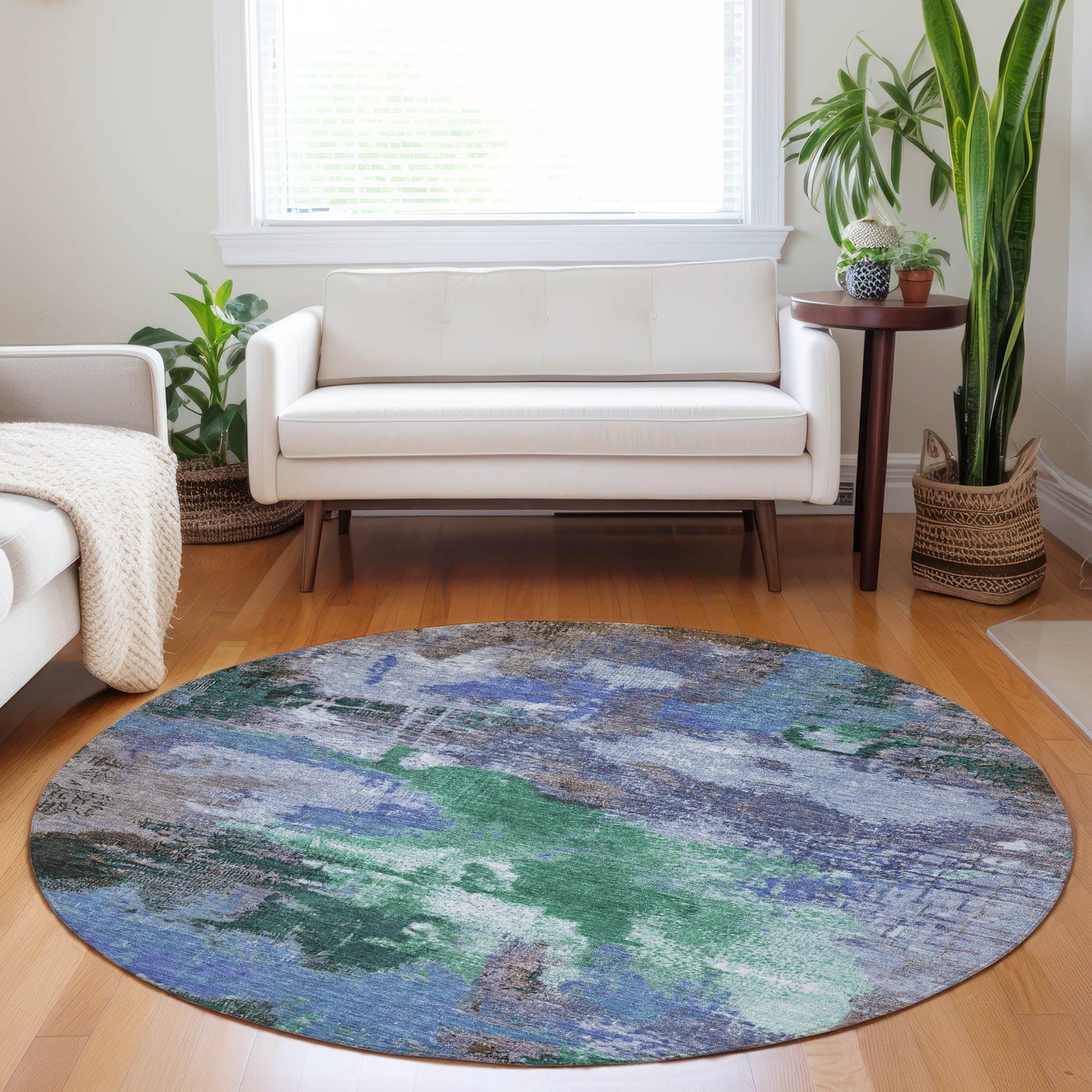 Addison Rugs Iriara Green Washable Indoor-Outdoor Rug