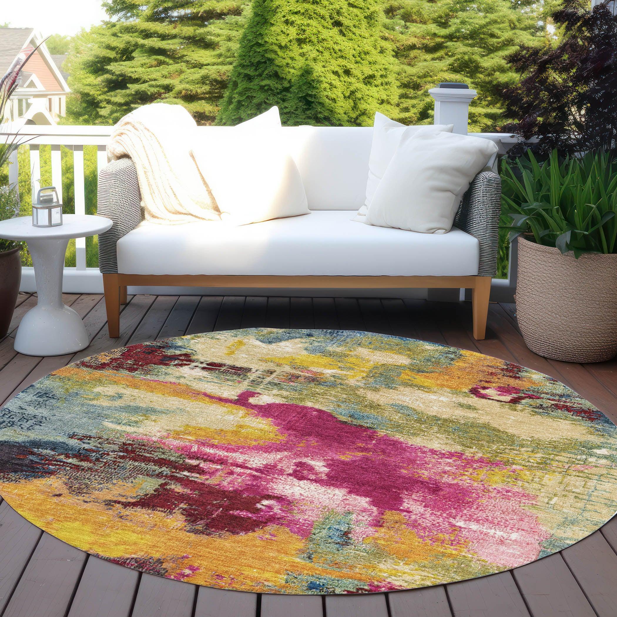 Addison Rugs Iriara Red Washable Indoor-Outdoor Rug