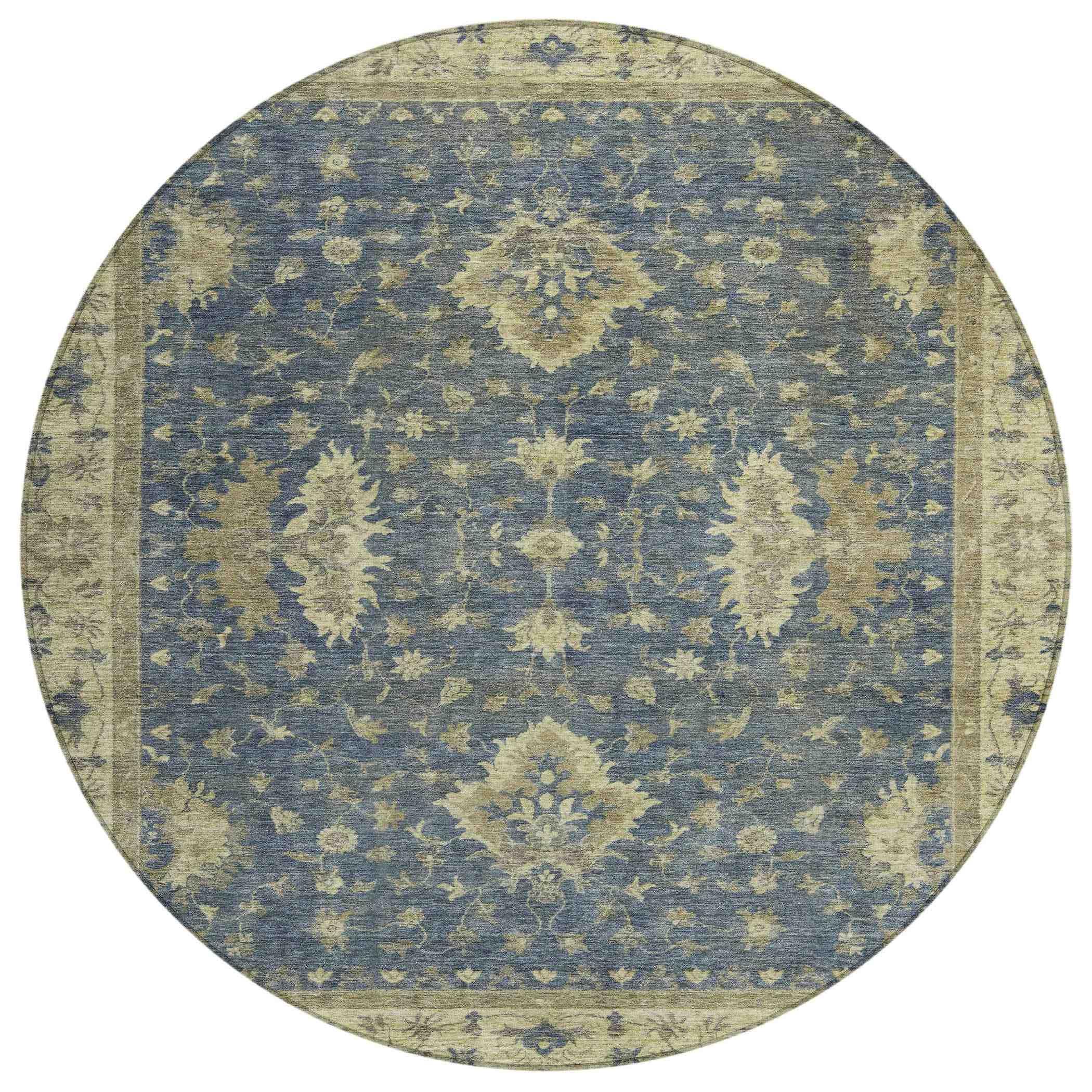 Addison Rugs Iriaris Blue Washable Indoor-Outdoor Rug