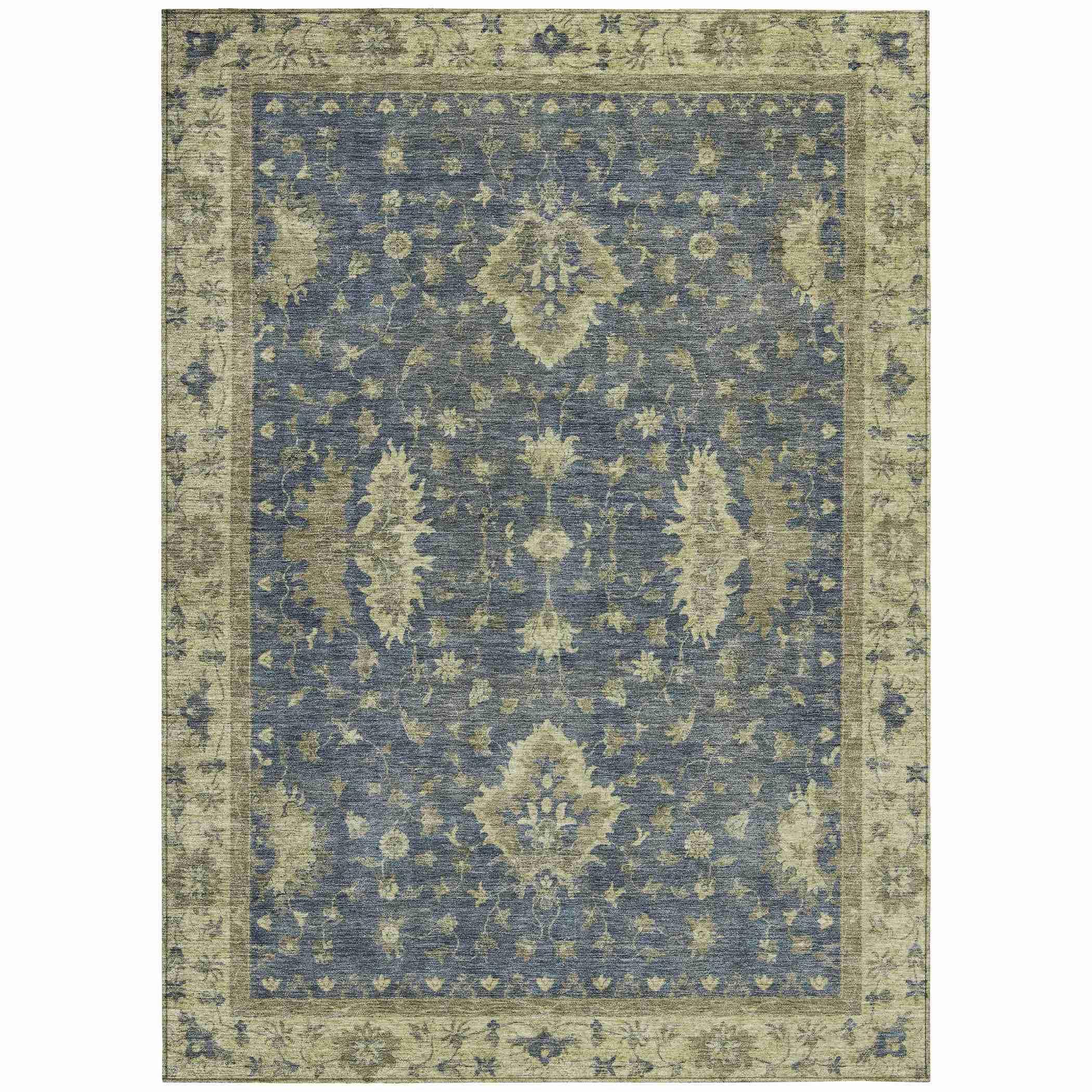 Addison Rugs Iriaris Blue Washable Indoor-Outdoor Rug