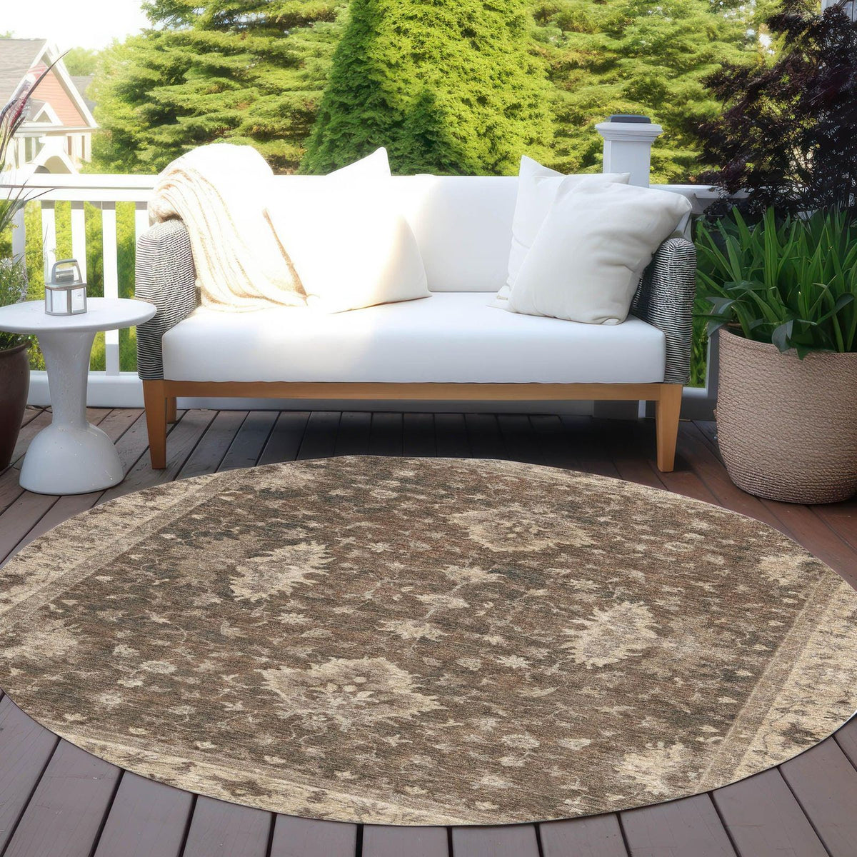 Addison Rugs Iriaris Brown Washable Indoor-Outdoor Rug