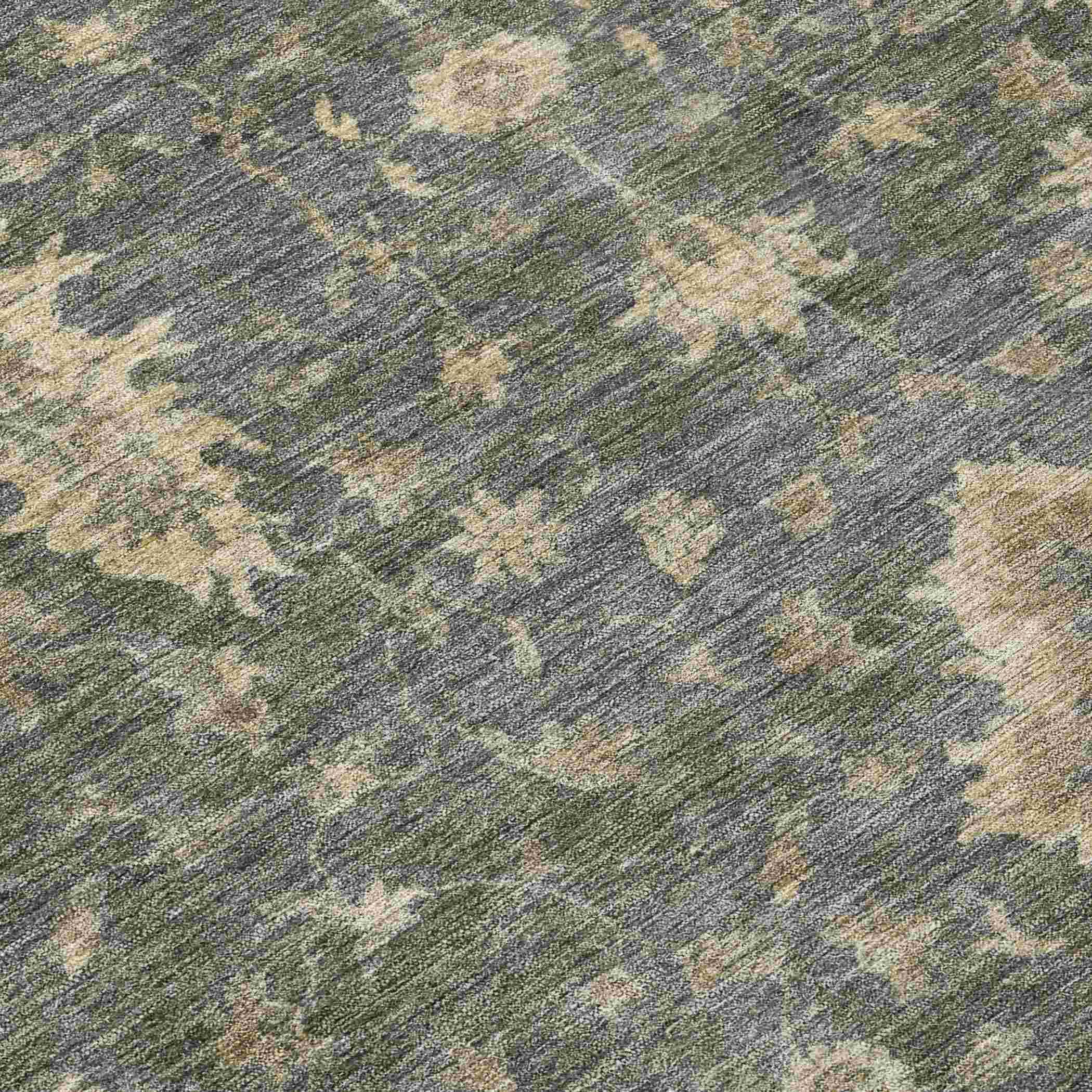Addison Rugs Iriaris Gray Washable Indoor-Outdoor Rug