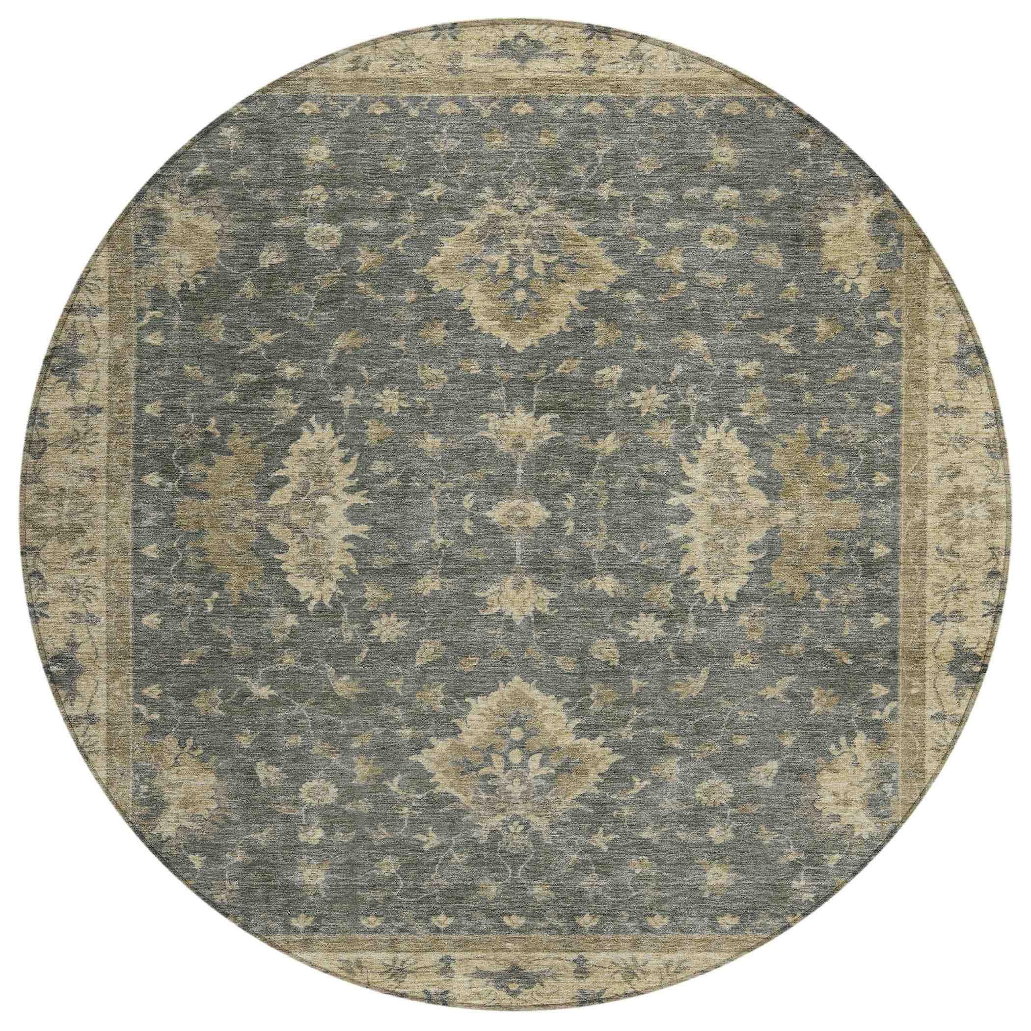 Addison Rugs Iriaris Gray Washable Indoor-Outdoor Rug