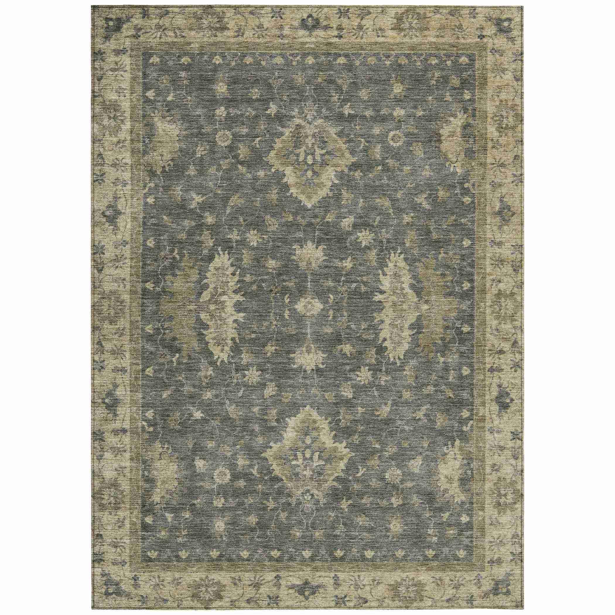Addison Rugs Iriaris Gray Washable Indoor-Outdoor Rug