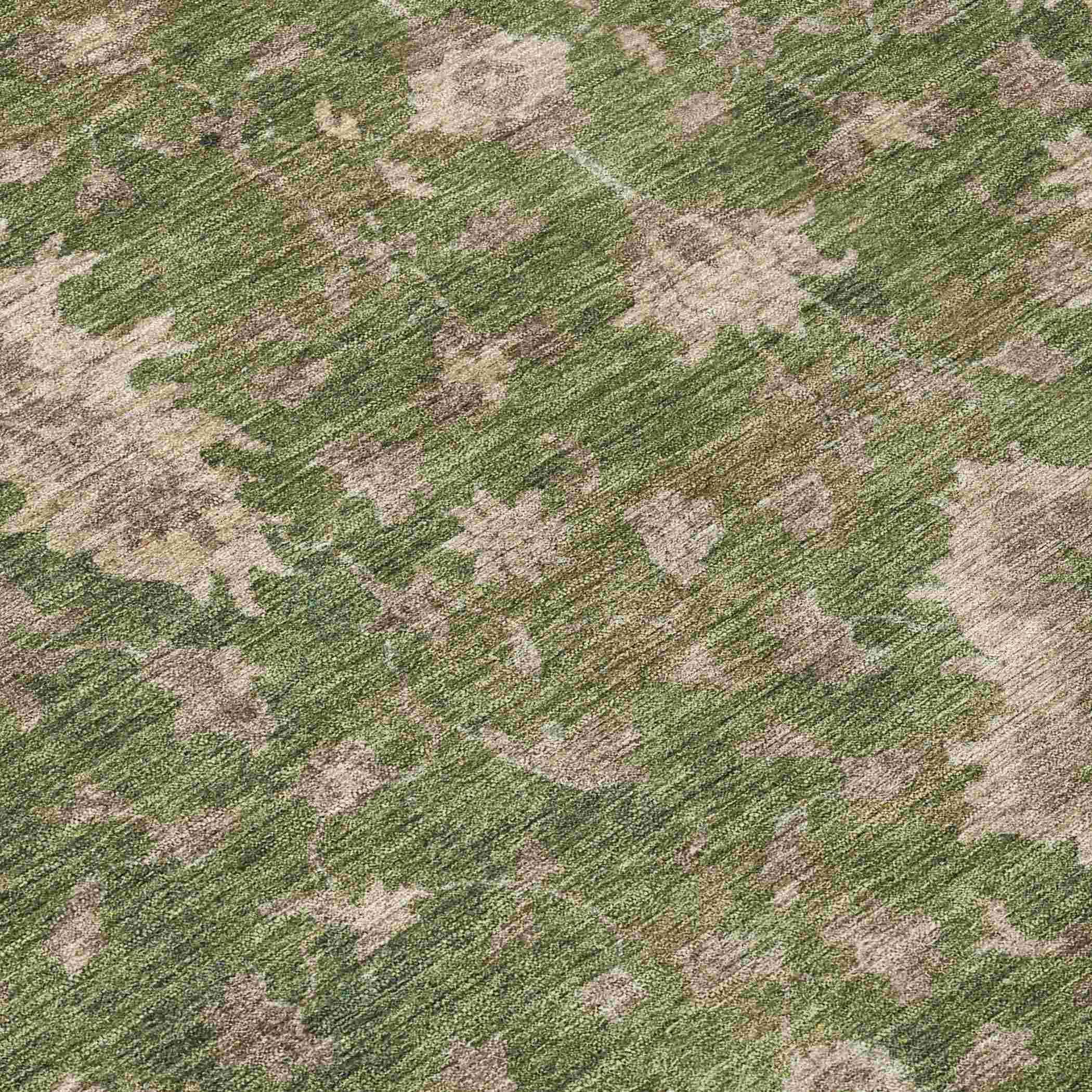 Addison Rugs Iriaris Green Washable Indoor-Outdoor Rug