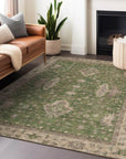 Addison Rugs Iriaris Green Washable Indoor-Outdoor Rug