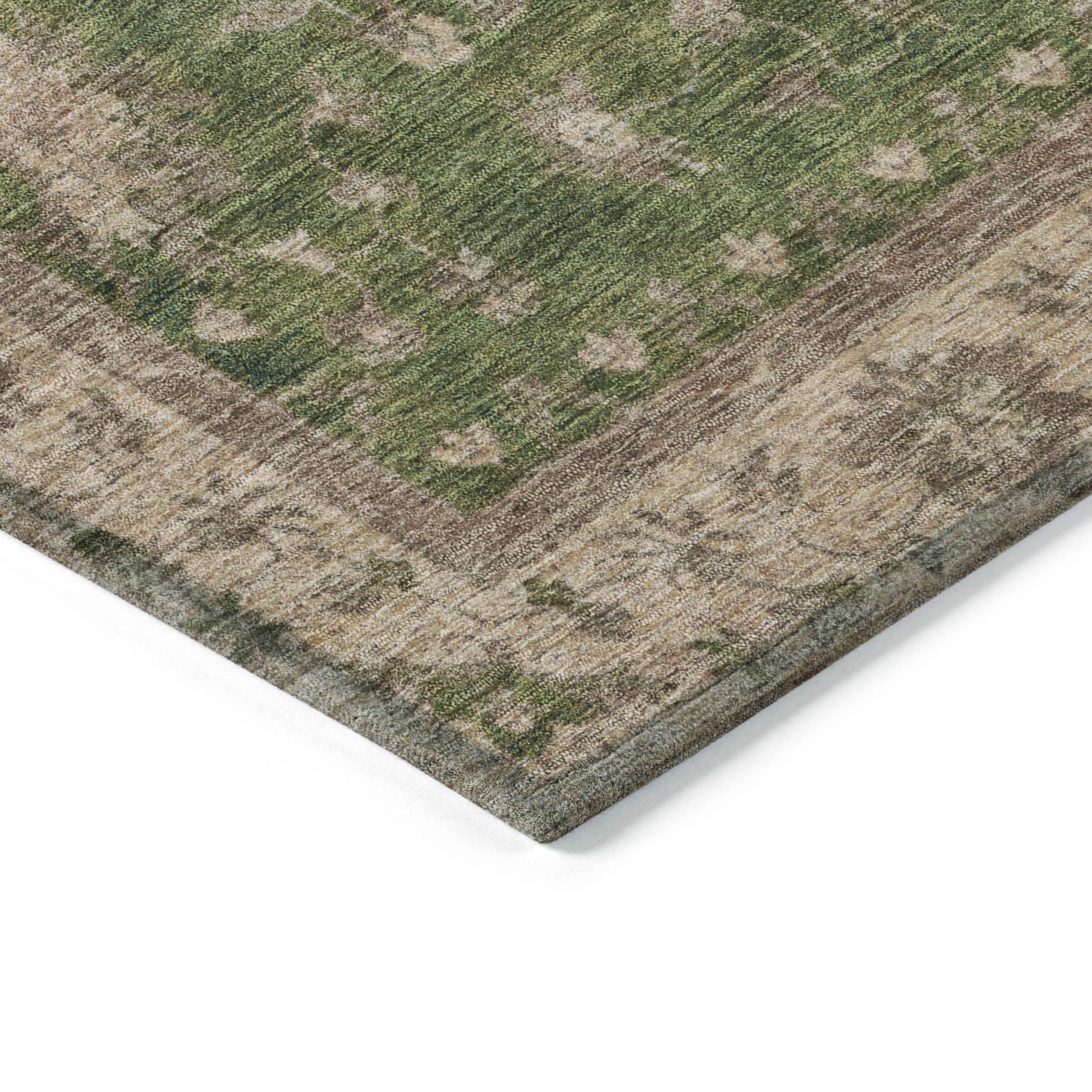 Addison Rugs Iriaris Green Washable Indoor-Outdoor Rug