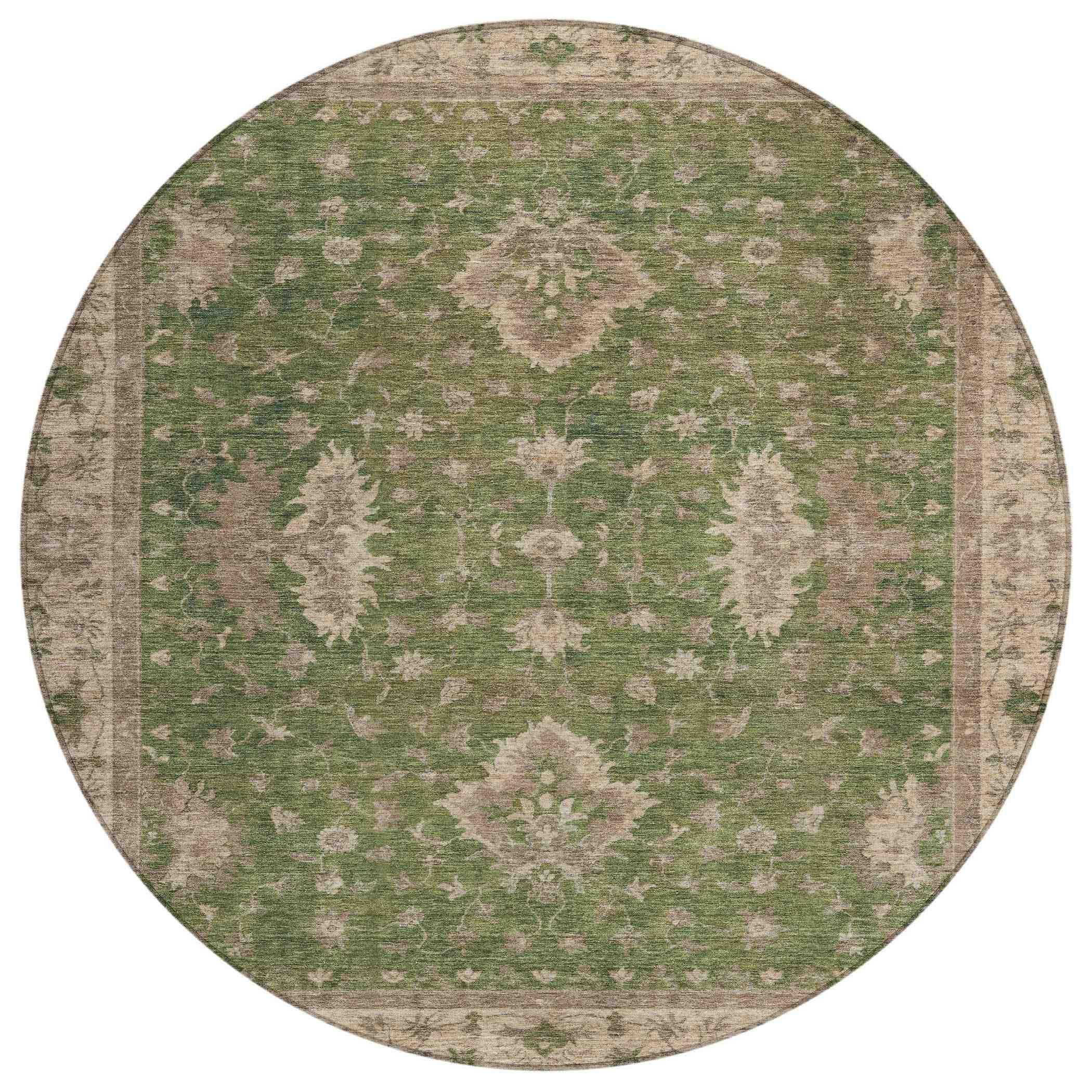 Addison Rugs Iriaris Green Washable Indoor-Outdoor Rug