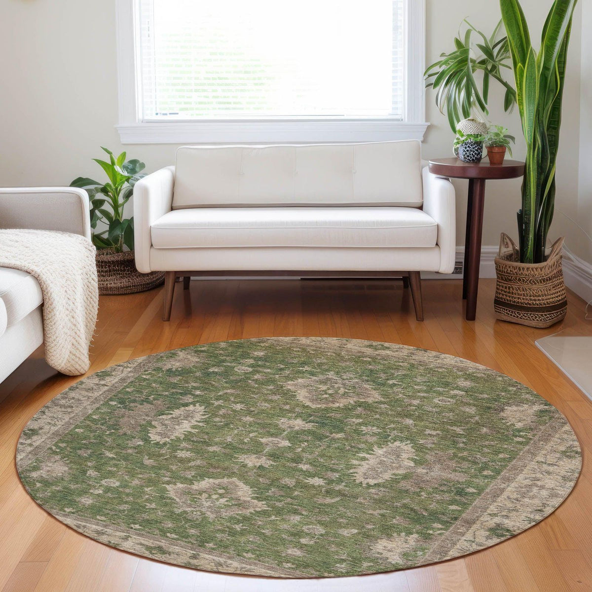 Addison Rugs Iriaris Green Washable Indoor-Outdoor Rug