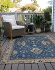 Addison Rugs Iriaris Navy Washable Indoor-Outdoor Rug