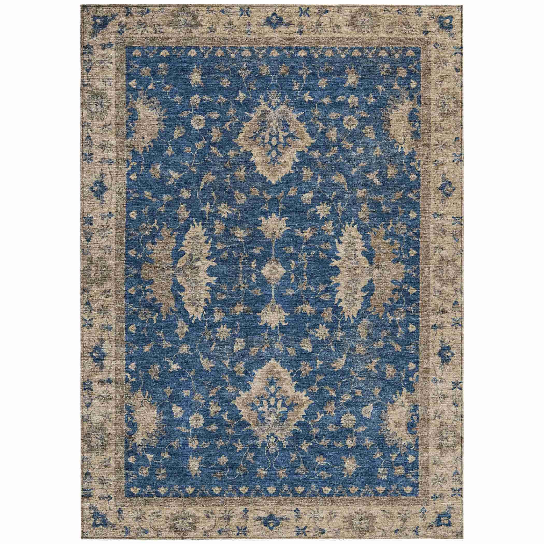 Addison Rugs Iriaris Navy Washable Indoor-Outdoor Rug