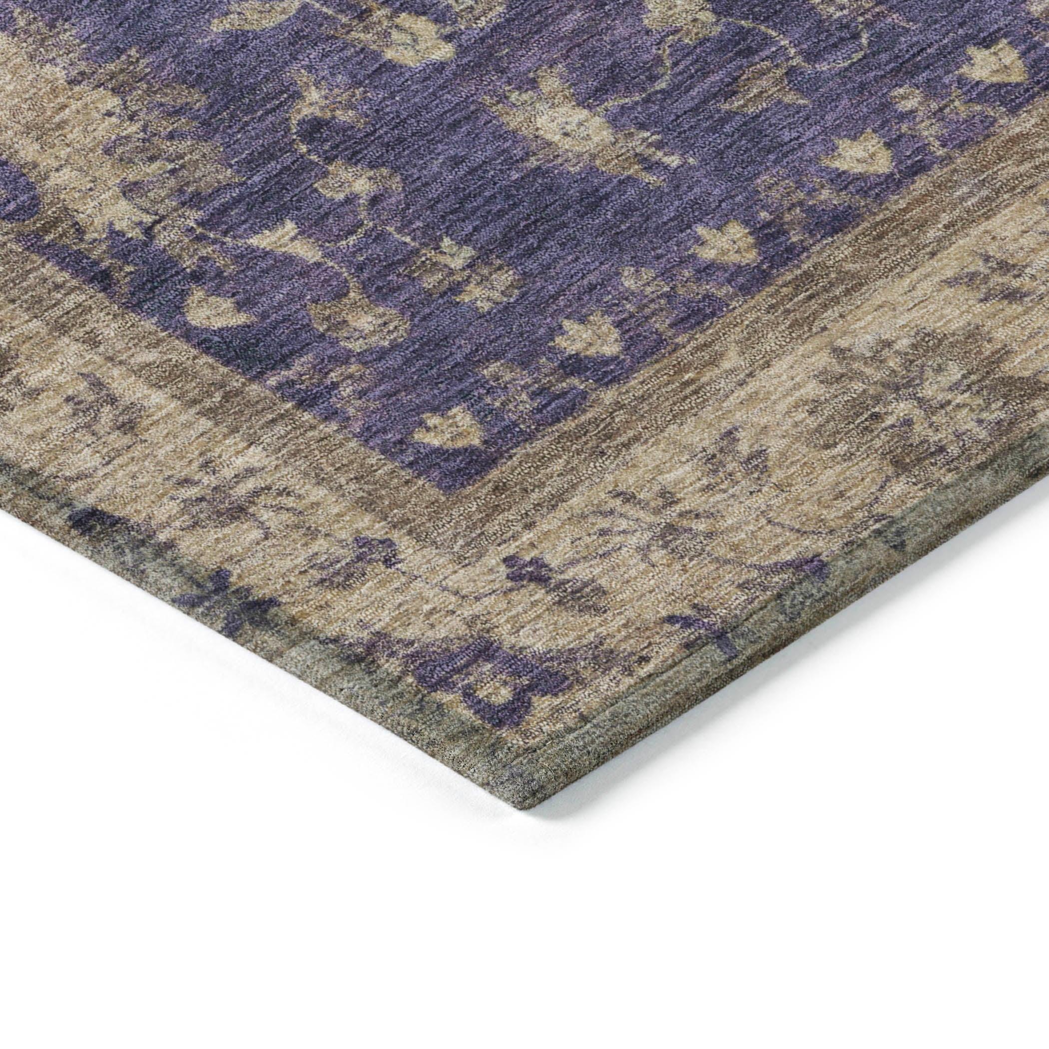 Addison Rugs Iriaris Purple Washable Indoor-Outdoor Rug