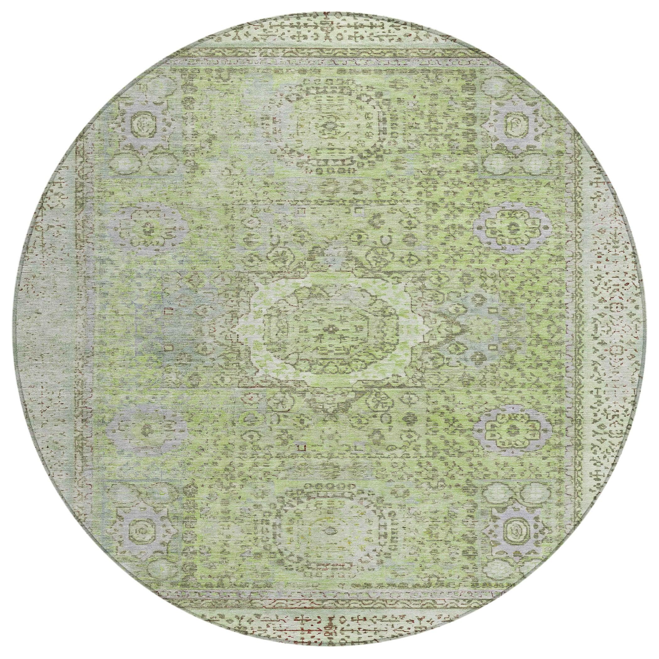 Addison Rugs Irias Aloe Washable Indoor-Outdoor Rug