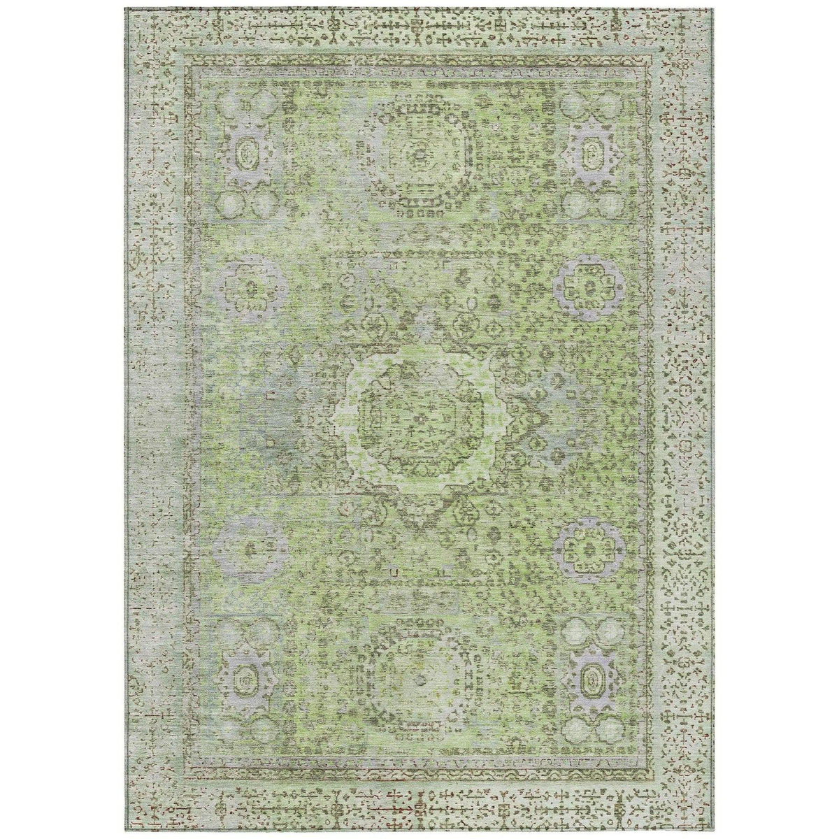 Addison Rugs Irias Aloe Washable Indoor-Outdoor Rug