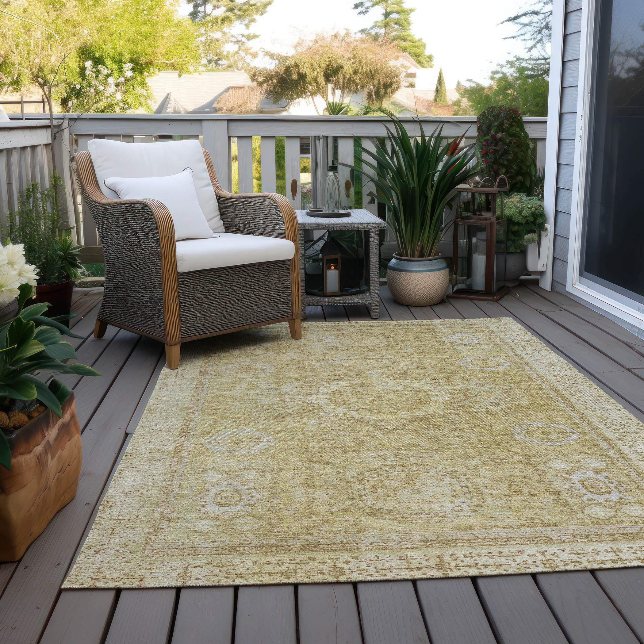 Addison Rugs Irias Beige Washable Indoor-Outdoor Rug