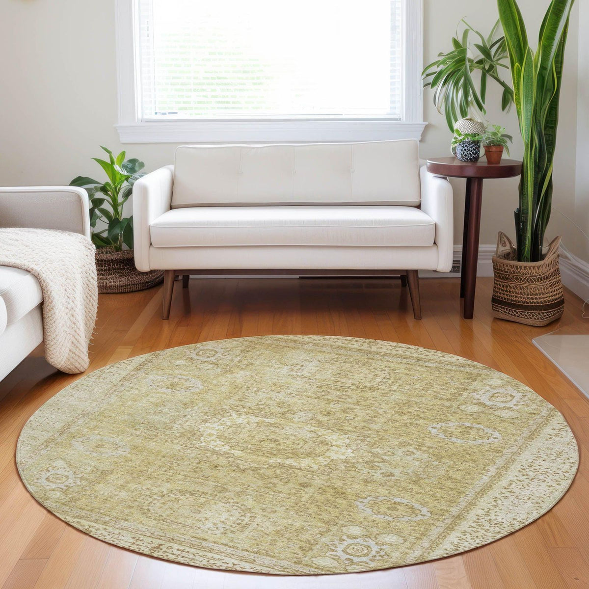 Addison Rugs Irias Beige Washable Indoor-Outdoor Rug