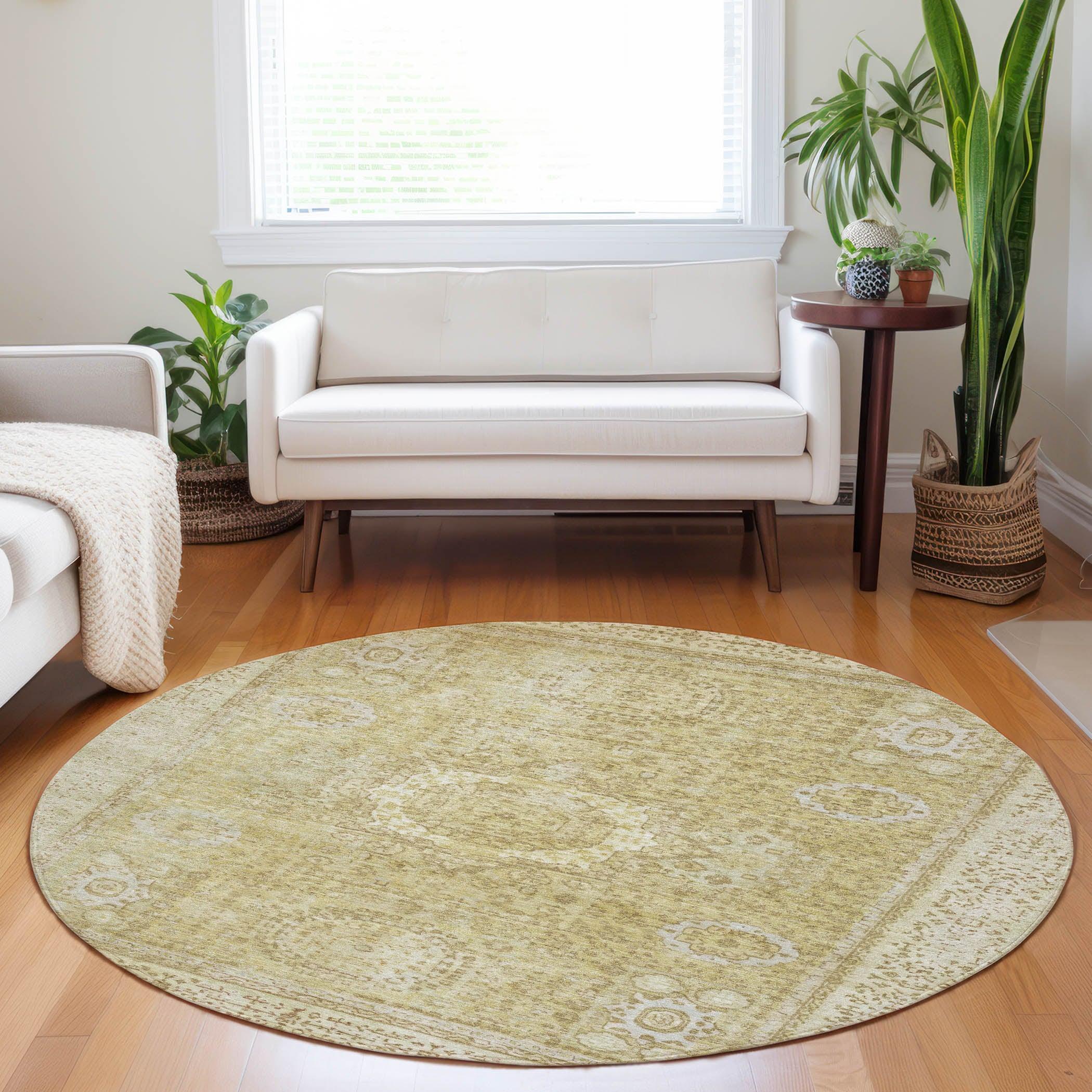 Addison Rugs Irias Beige Washable Indoor-Outdoor Rug
