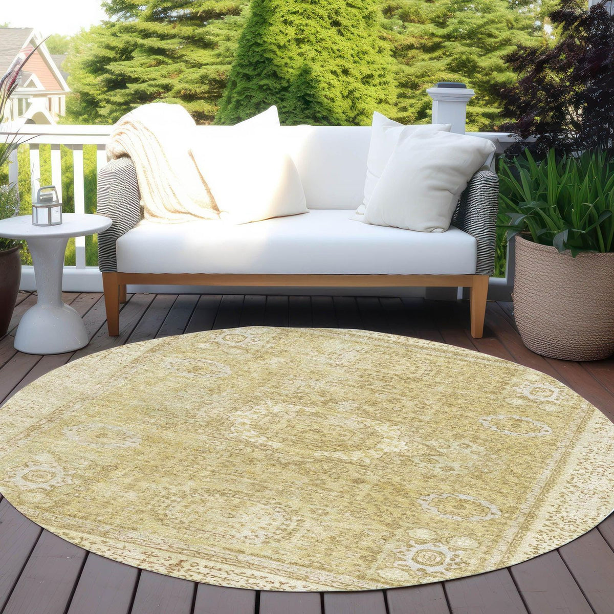Addison Rugs Irias Beige Washable Indoor-Outdoor Rug