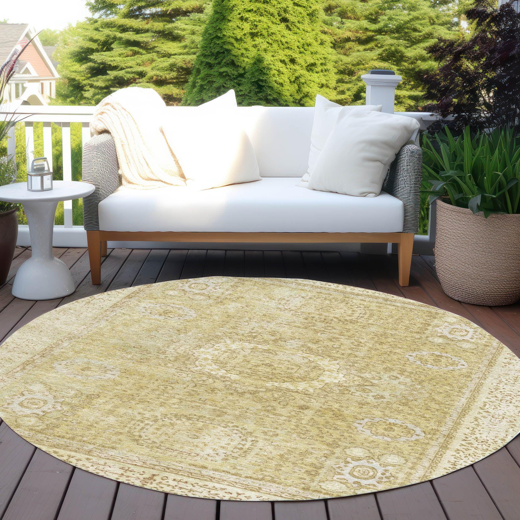Addison Rugs Irias Beige Washable Indoor-Outdoor Rug