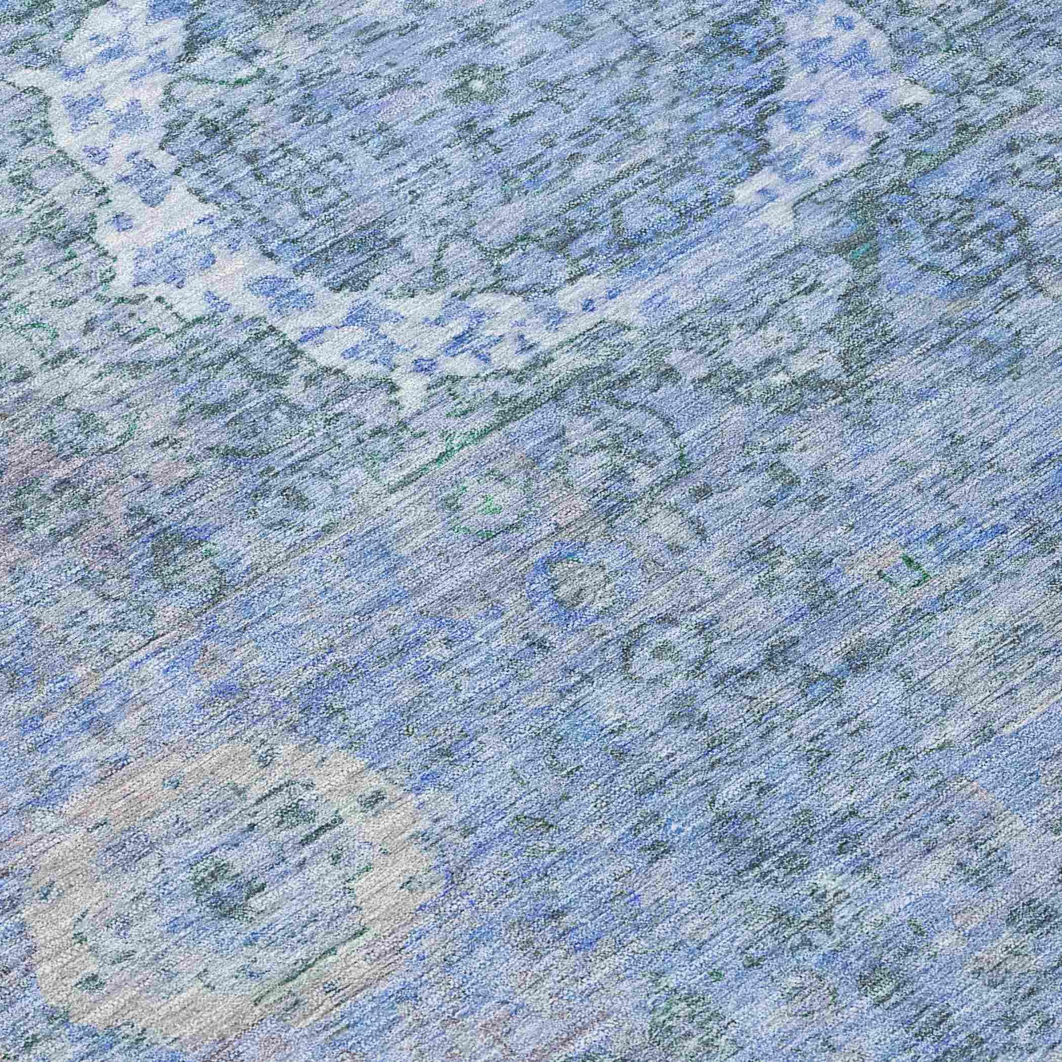 Addison Rugs Irias Blue Washable Indoor-Outdoor Rug