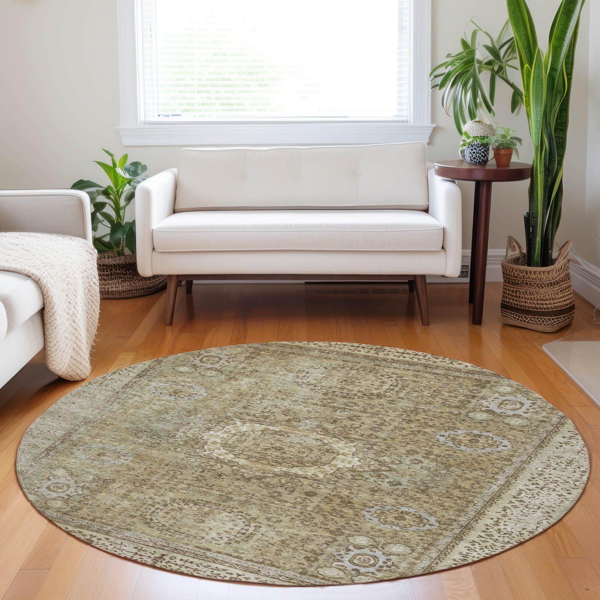 Addison Rugs Irias Brown Washable Indoor-Outdoor Rug