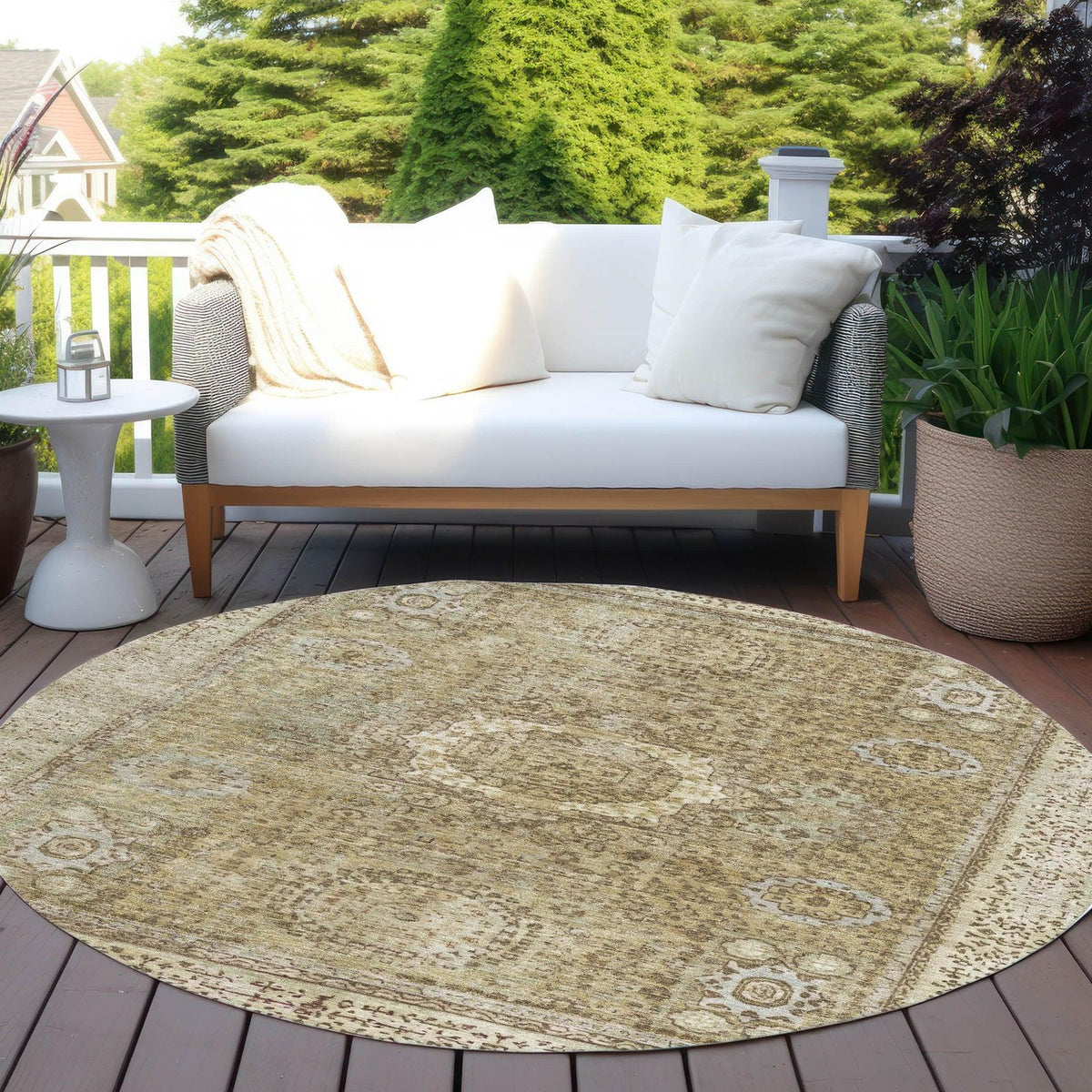 Addison Rugs Irias Brown Washable Indoor-Outdoor Rug