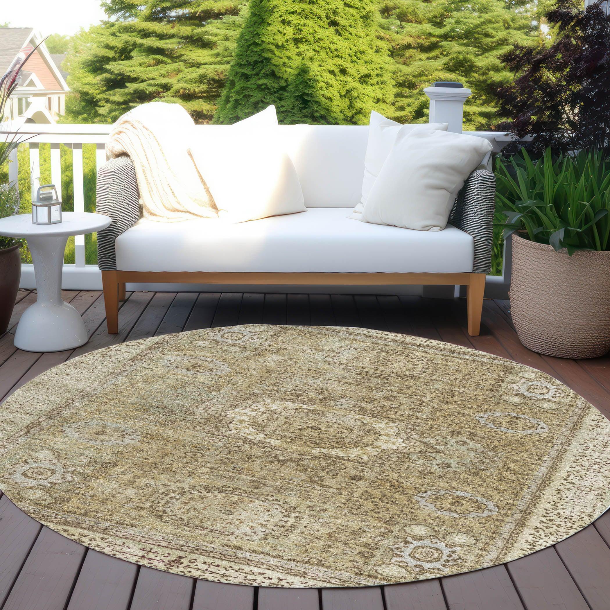 Addison Rugs Irias Brown Washable Indoor-Outdoor Rug