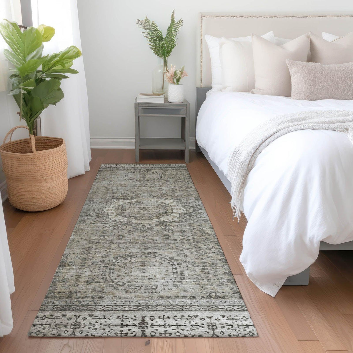 Addison Rugs Irias Gray Washable Indoor-Outdoor Rug