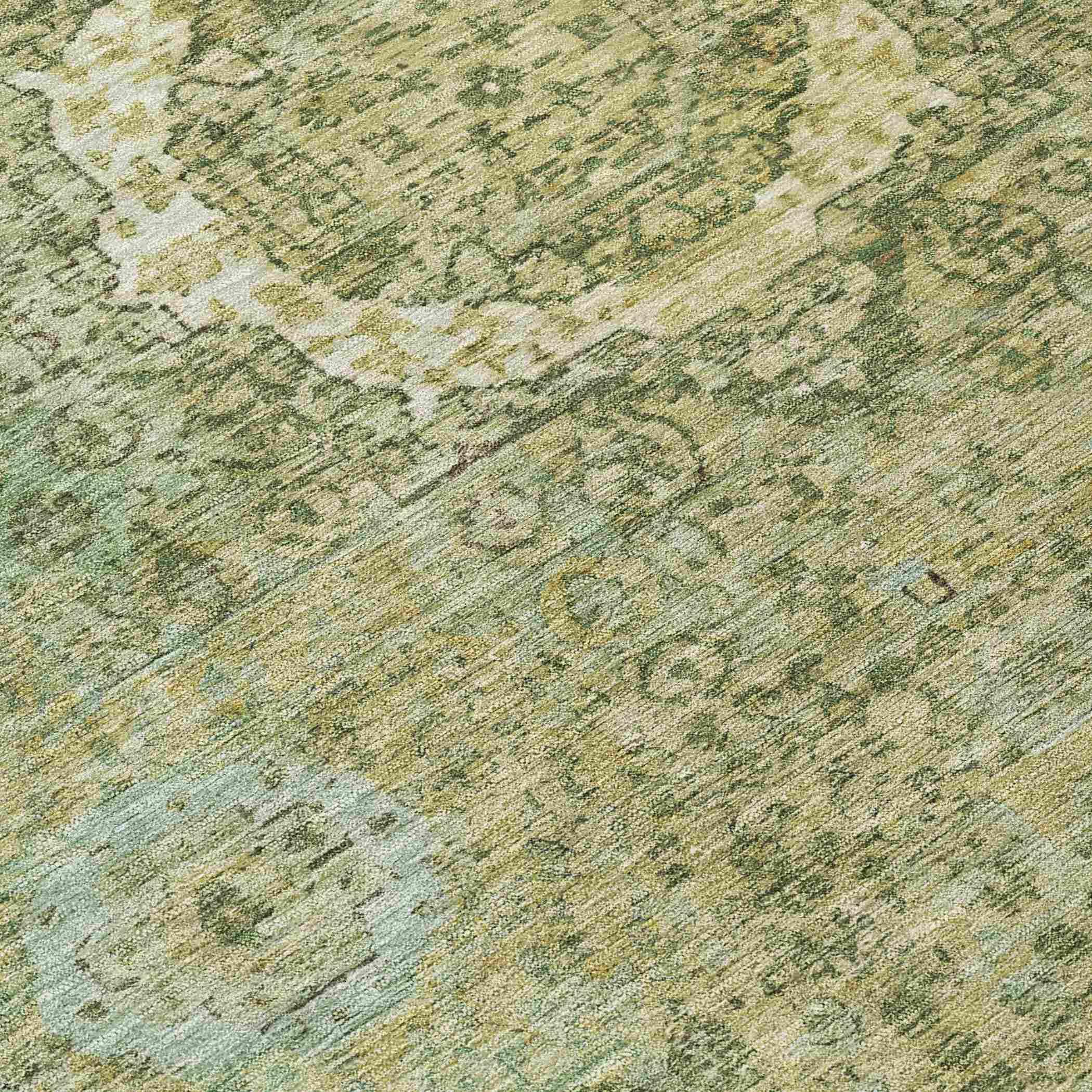 Addison Rugs Irias Green Washable Indoor-Outdoor Rug