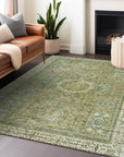 Addison Rugs Irias Green Washable Indoor-Outdoor Rug
