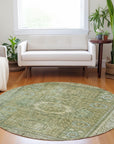 Addison Rugs Irias Green Washable Indoor-Outdoor Rug