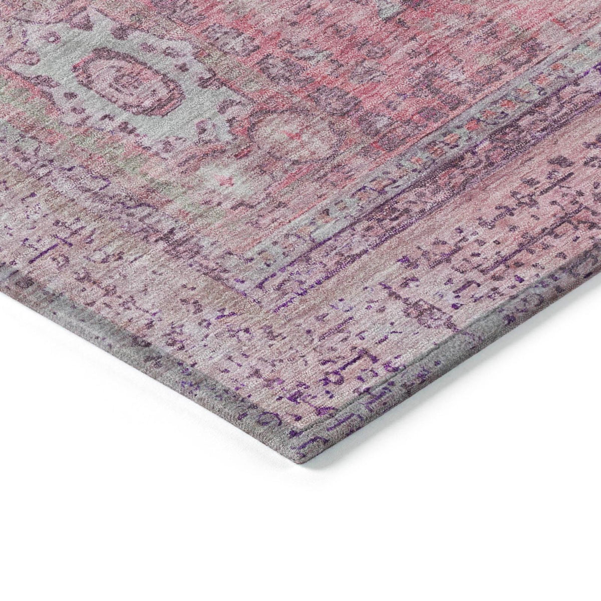 Addison Rugs Irias Pink Washable Indoor-Outdoor Rug