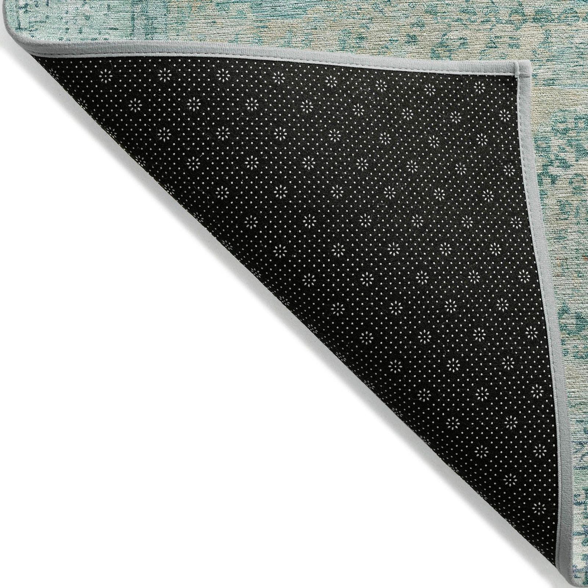 Addison Rugs Irias Teal Washable Indoor-Outdoor Rug