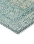 Addison Rugs Irias Teal Washable Indoor-Outdoor Rug