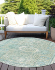 Addison Rugs Irias Teal Washable Indoor-Outdoor Rug