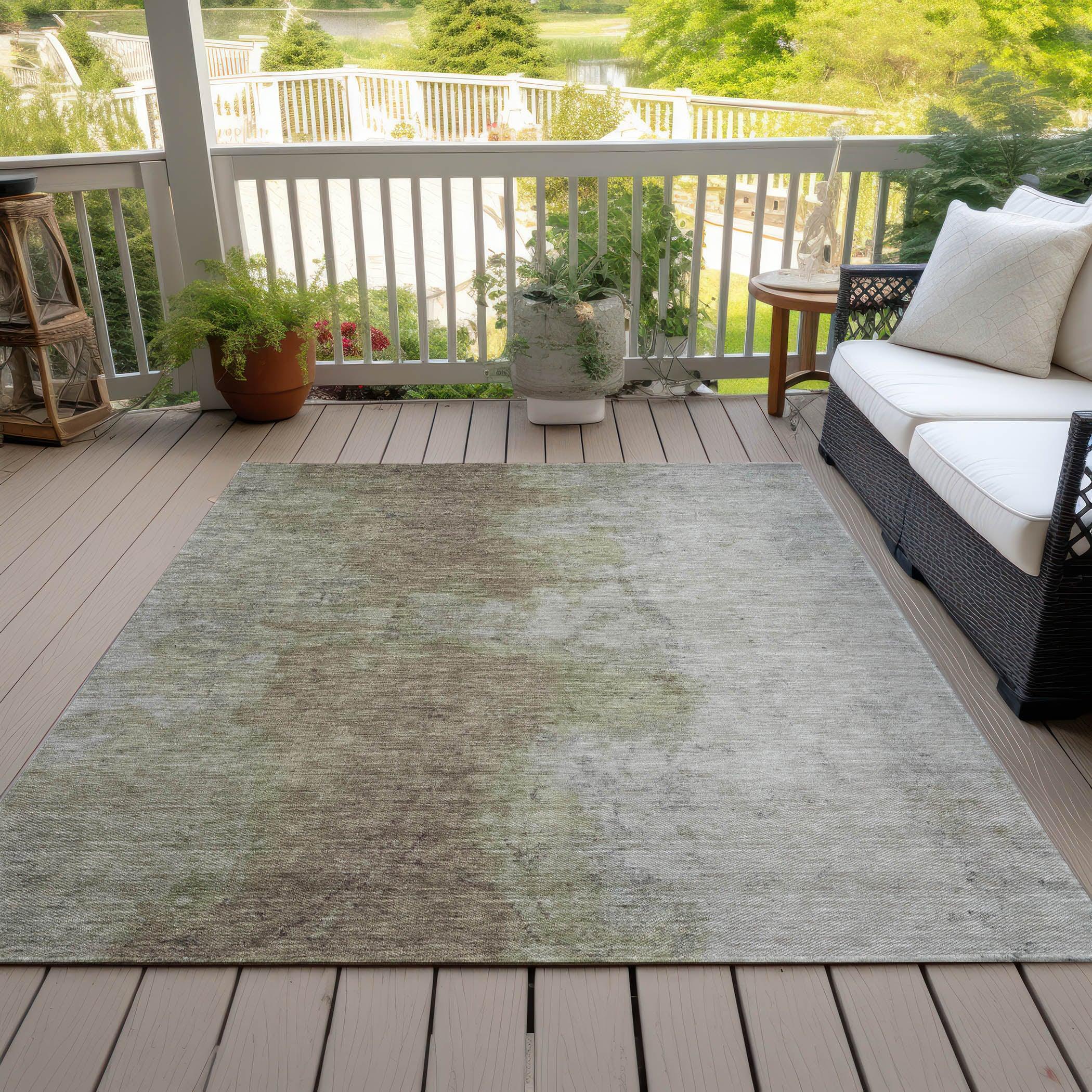Addison Rugs Iriel Brown Washable Indoor-Outdoor Rug